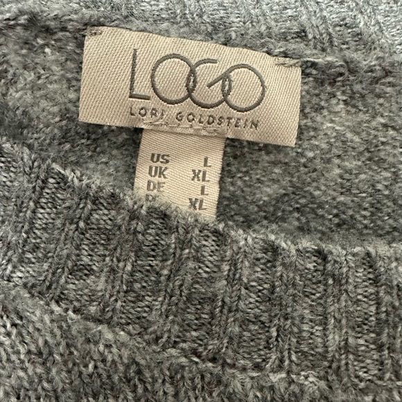 Logo by Lori Goldstein Colorblock Crew Neck Sweater - Picture 5 of 7